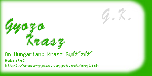 gyozo krasz business card